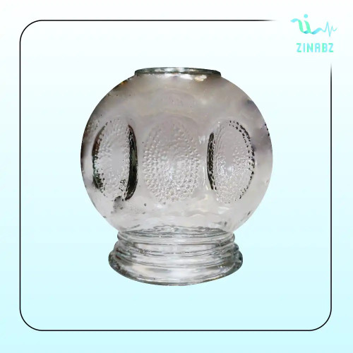 لیوان بادکش شیشه‌ای سایز 5