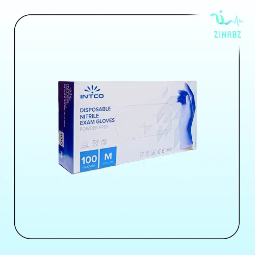 دستکش نیتریل اینتکو (Intco) آبی